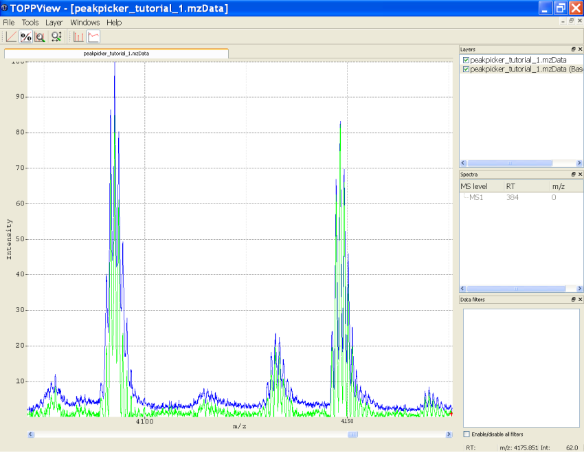 TOPPView Tools Baseline Filtered